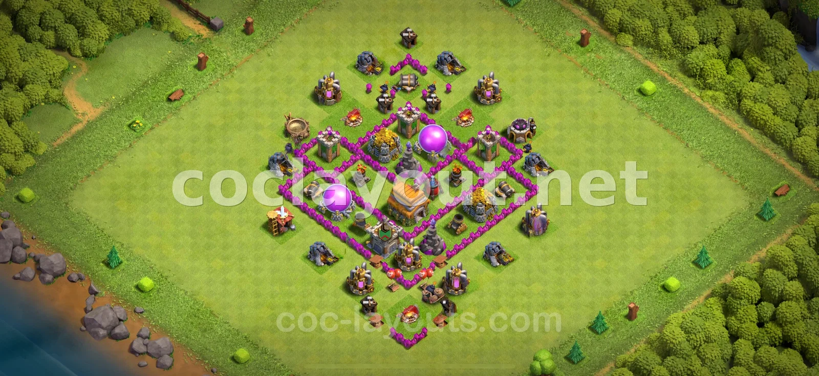 Эффективная гибридная база для TH6 – превью расстановки TH6