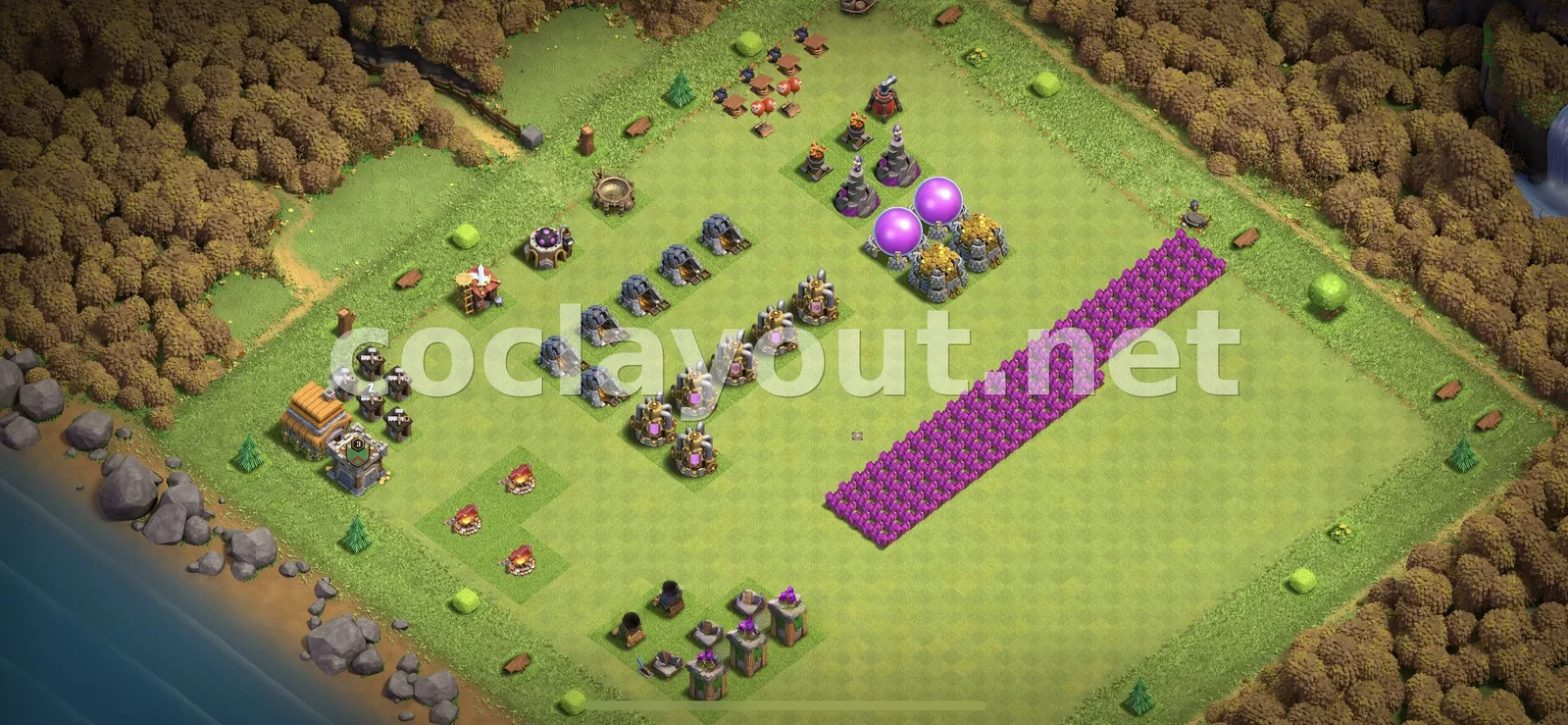 Эффективная Гибридная База TH6 – превью расстановки TH6