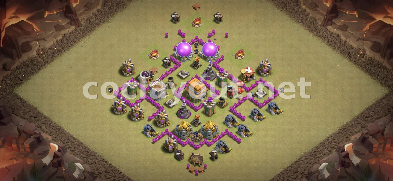 Diseño de guerra efectivo para TH6 – vista previa del diseño TH6