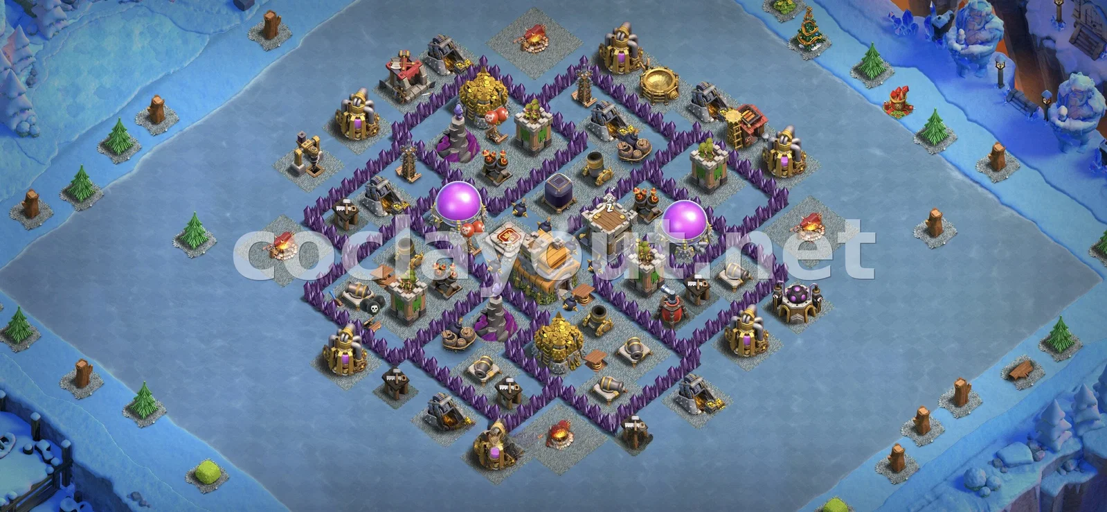 TH7 के लिए बेहतरीन हाइब्रिड बेस – TH7 बेस डिज़ाइन प्रीव्यू