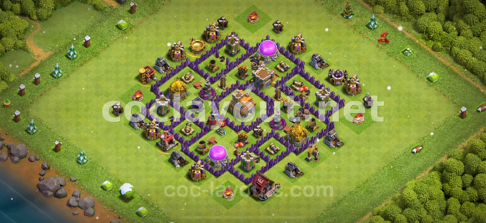 TH7 हाइब्रिड बेस के साथ अपने संसाधनों की सुरक्षा करें – TH7 बेस डिज़ाइन प्रीव्यू