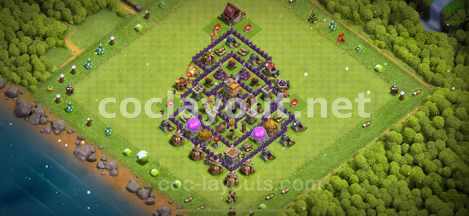 عزز دفاعك مع قاعدة هجينة TH7 – معاينة تصميم TH7
