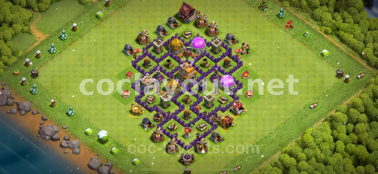 قم بتحسين تصميم قاعدة هجينة TH7 – معاينة تصميم TH7
