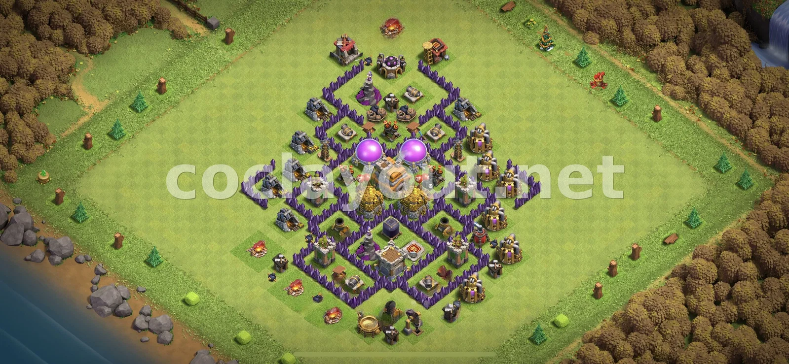 Mejor Diseño de Farming TH7 – vista previa del diseño TH7