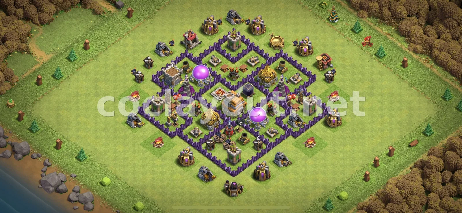 Protege tus recursos con un diseño de farming TH7 – vista previa del diseño TH7