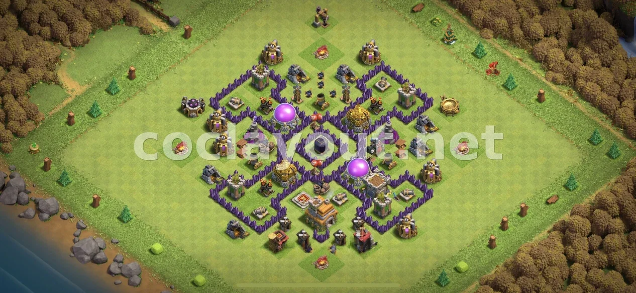 Diseño de Farming TH7 Eficaz – vista previa del diseño TH7