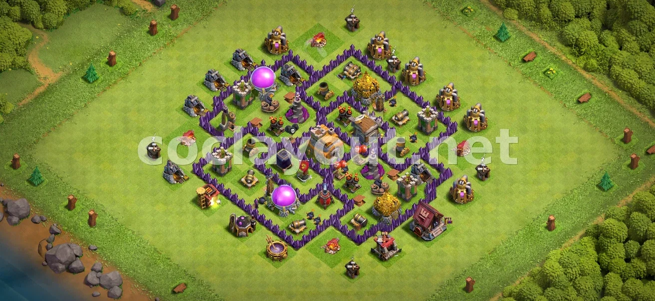 Mejor Diseño de Farming TH7 – vista previa del diseño TH7