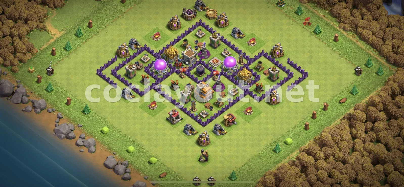 Diseño de Farming TH7 #42 – vista previa del diseño TH7