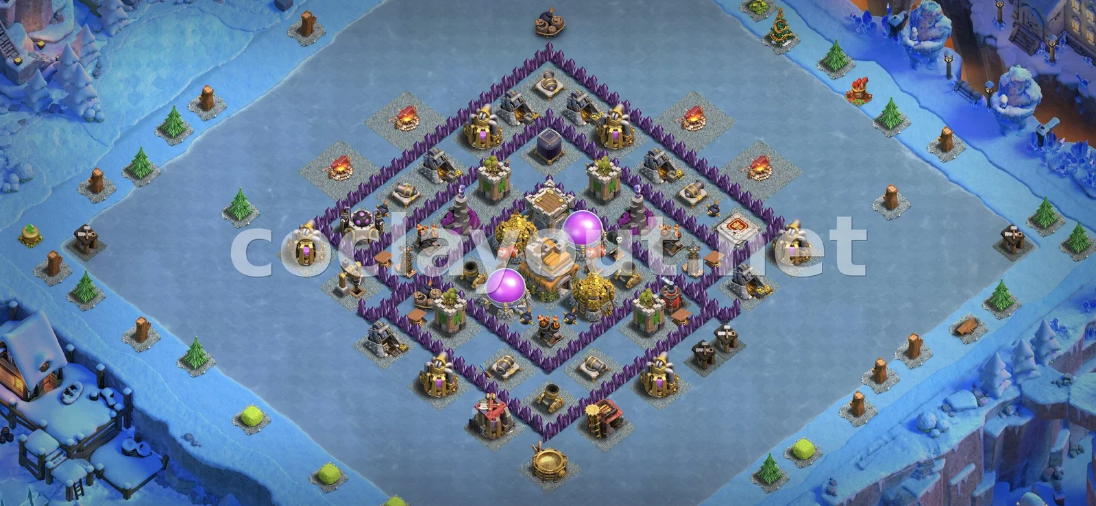 TH7 Farming Base #35 – TH7 layout preview