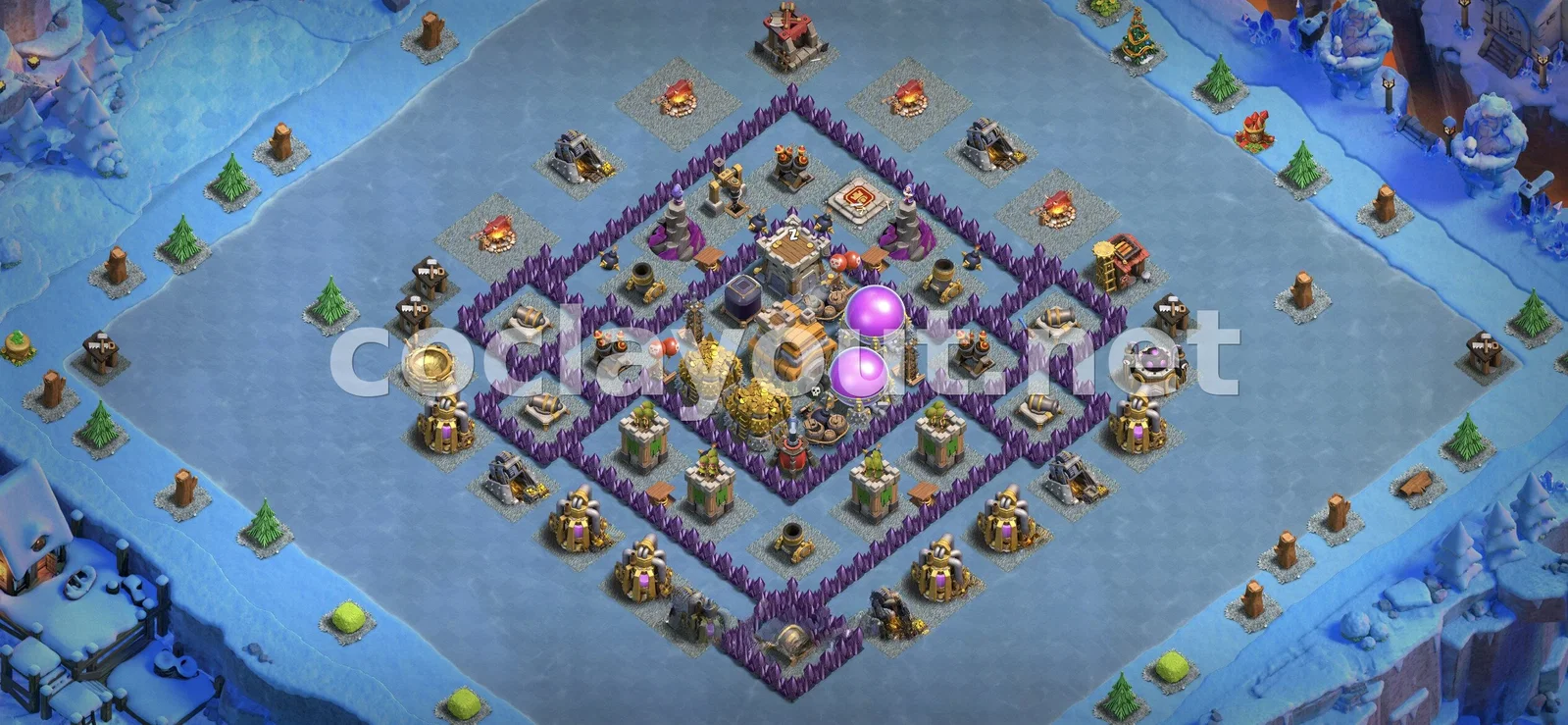 TH7 Farming Base Design #33 – TH7 layout preview