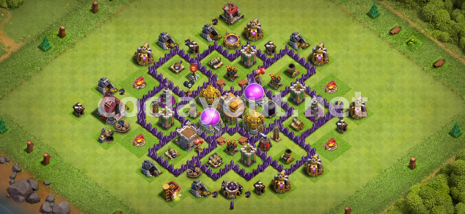 Эффективная база для фарма TH7 – превью расстановки TH7