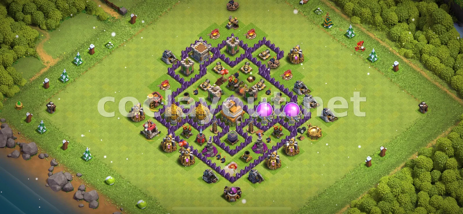 База для фарма TH7 #25 – превью расстановки TH7