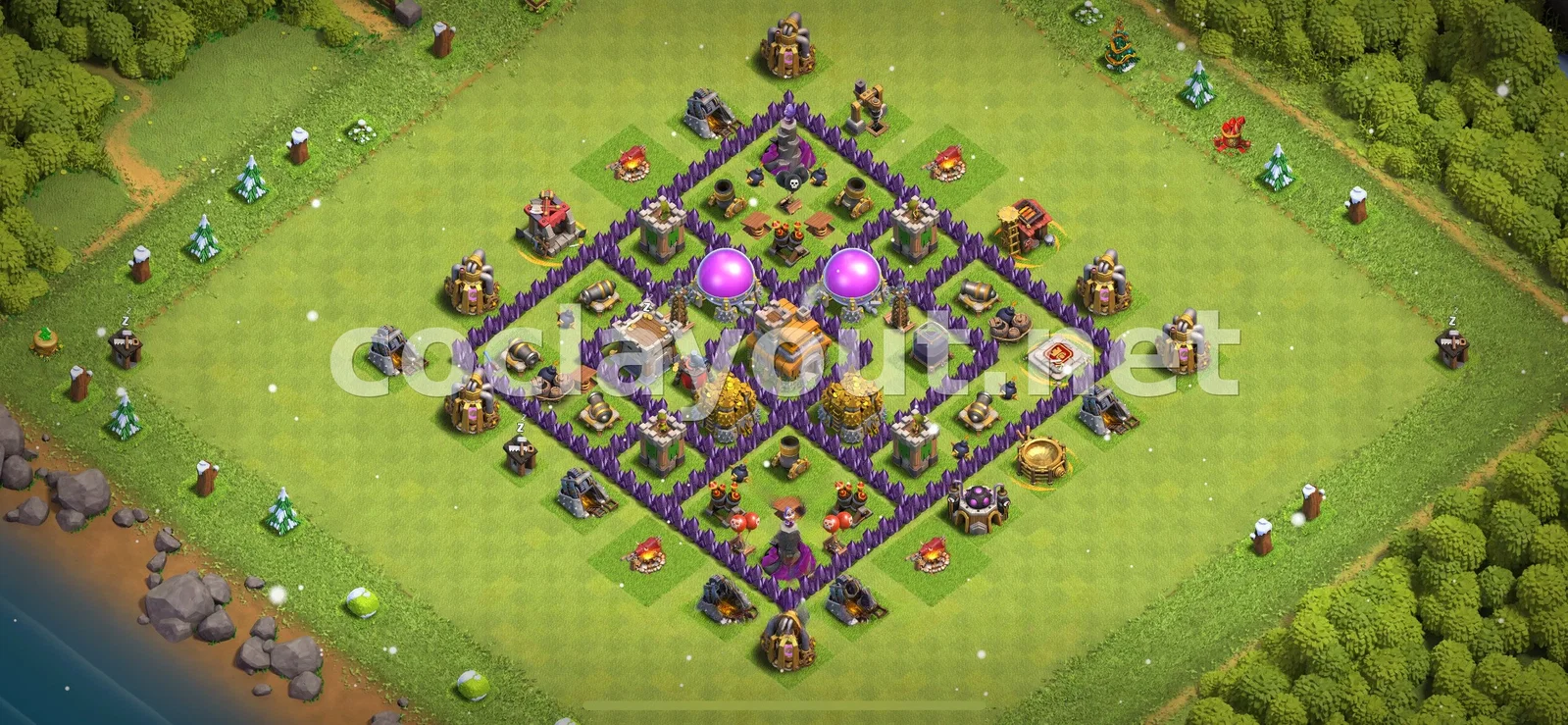 TH7 için en iyi ganimet düzeni – TH7 dizilim önizlemesi