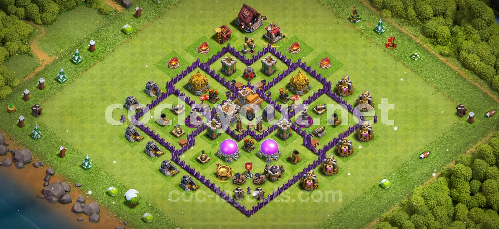 Diseño de Farming TH7 Eficaz – vista previa del diseño TH7