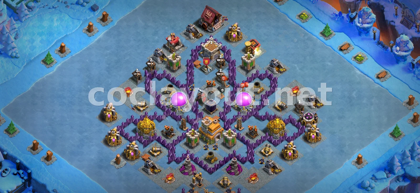 TH7 के लिए सर्वश्रेष्ठ हाइब्रिड बेस – TH7 बेस डिज़ाइन प्रीव्यू
