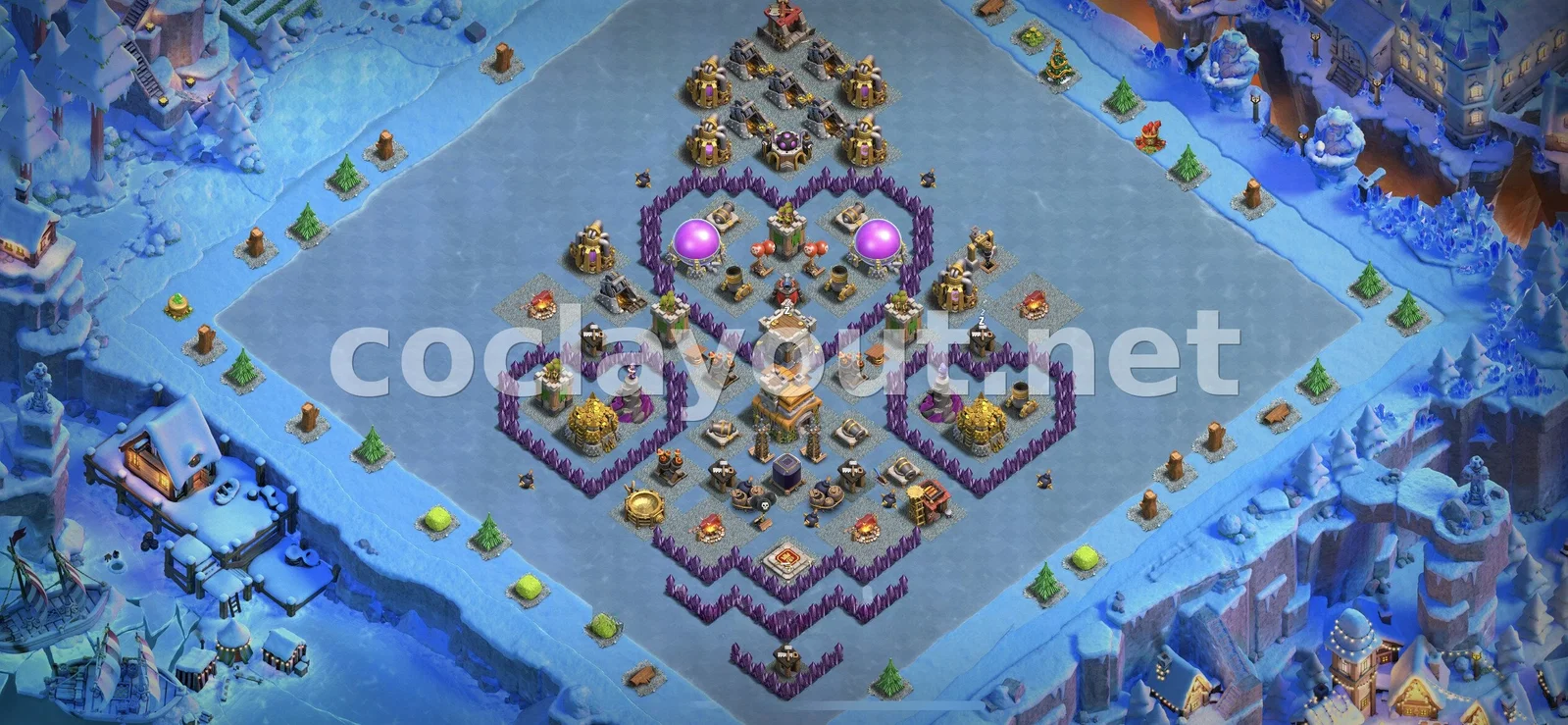 TH7 हाइब्रिड बेस रणनीति – TH7 बेस डिज़ाइन प्रीव्यू
