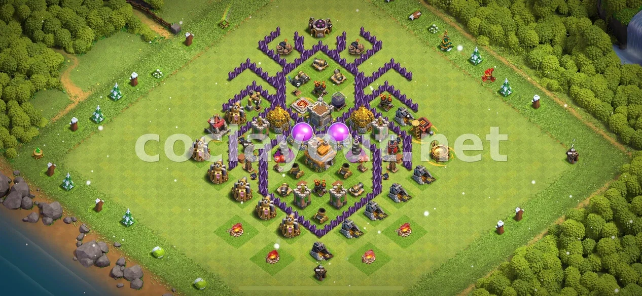 قاعدة هجينة TH7 #45 – معاينة تصميم TH7