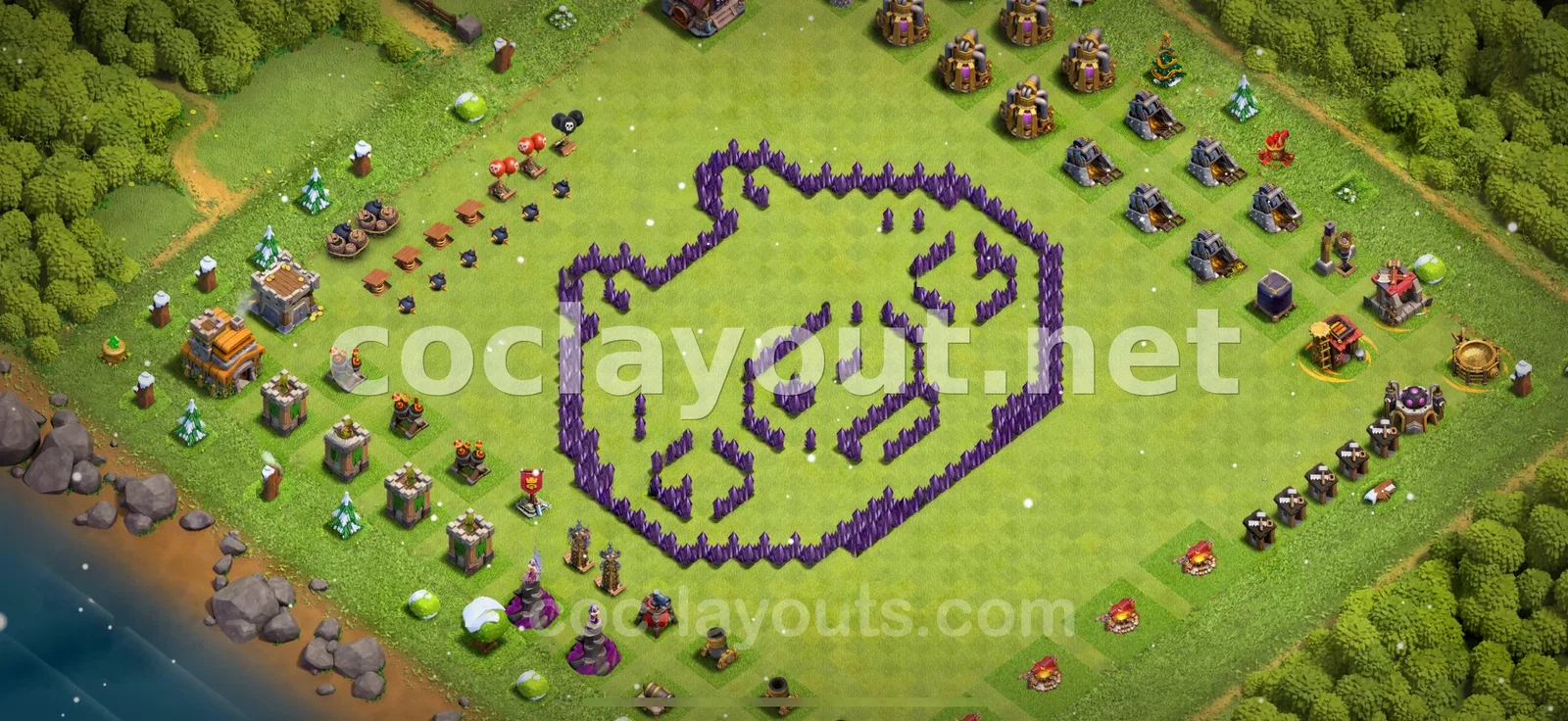 قاعدة هجينة TH7 #40 – معاينة تصميم TH7