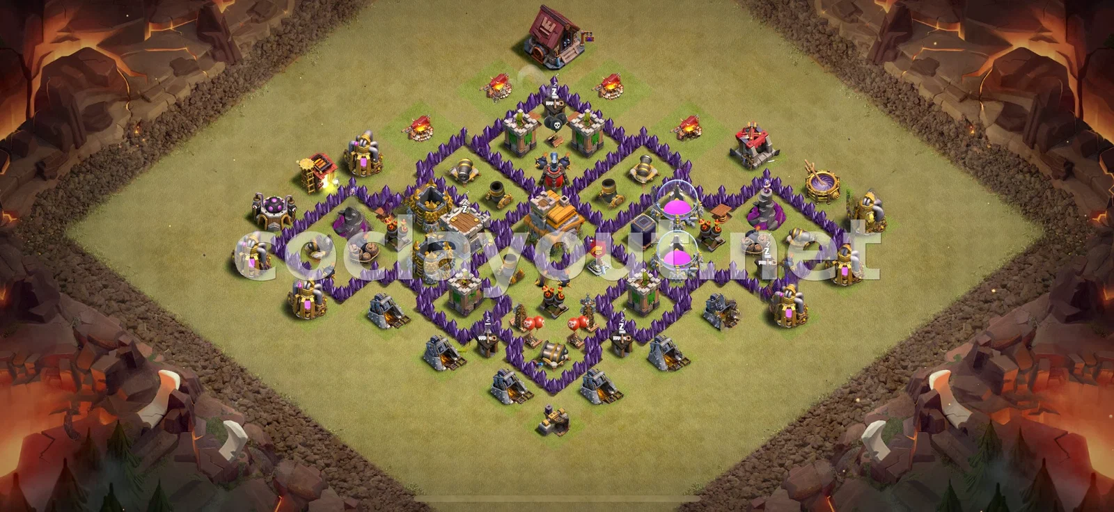 Stratégie de Base de Guerre TH7 – aperçu du plan TH7