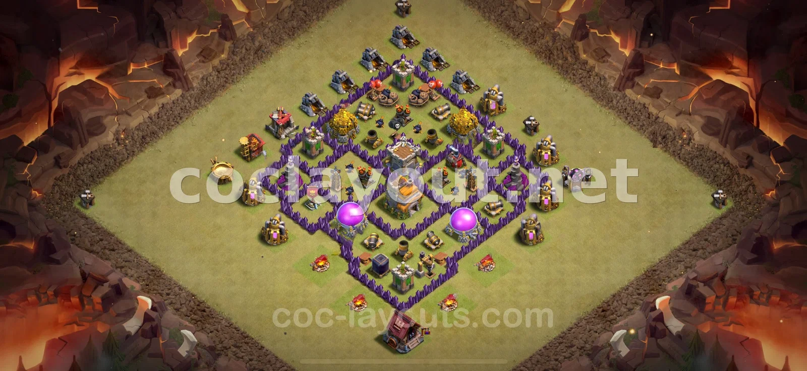 Disseny de Base de Guerra Efectiu TH7 – previsualització del disseny TH7