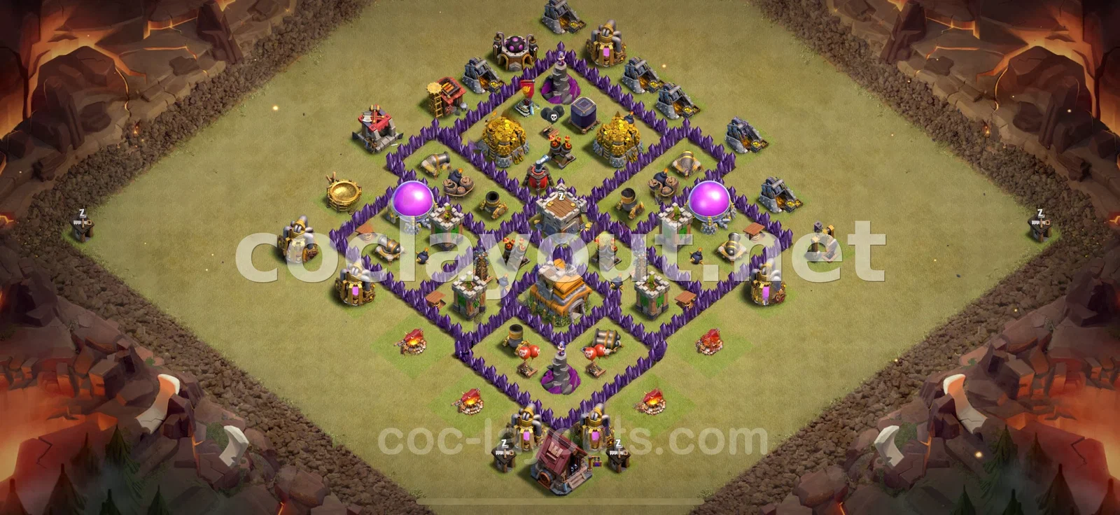 Diseño de Guerra TH7 Eficaz – vista previa del diseño TH7