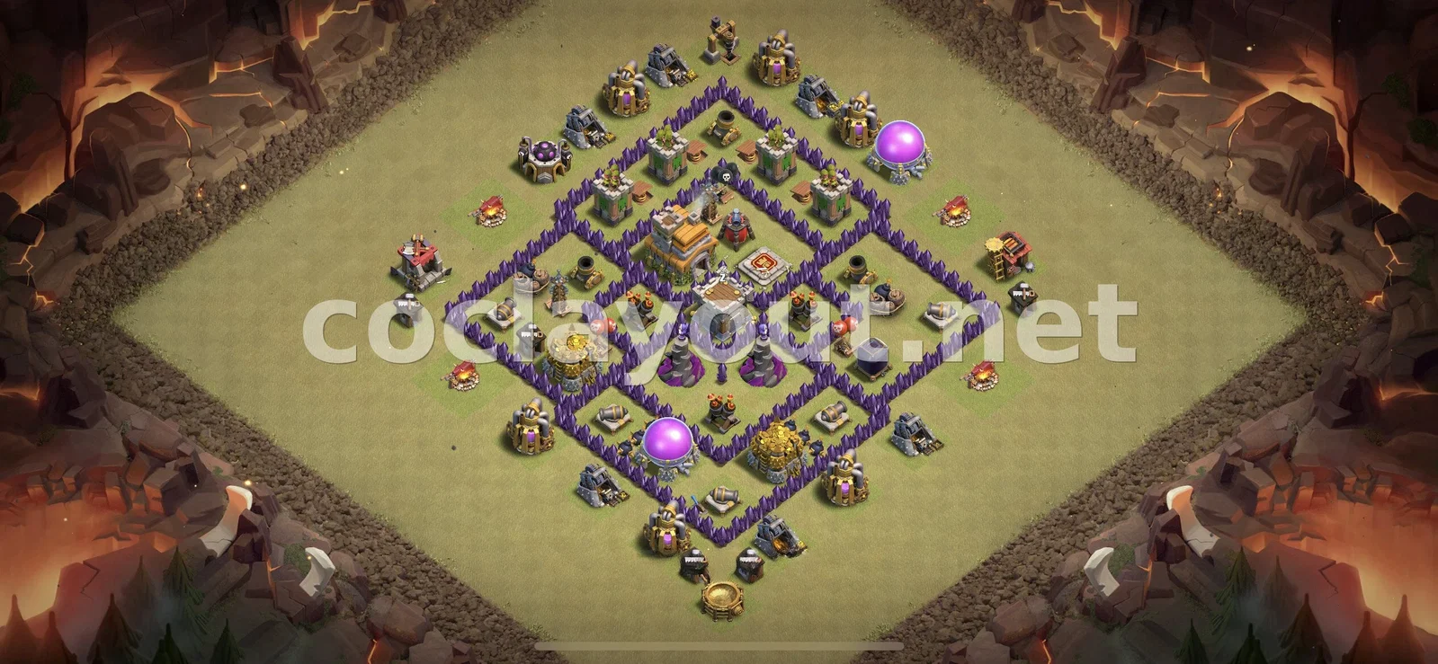 TH7 वॉर बेस - मजबूत रक्षा के लिए – TH7 बेस डिज़ाइन प्रीव्यू