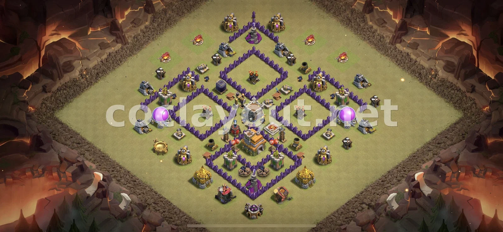 TH7 वॉर बेस के लिए प्रभावी डिजाइन – TH7 बेस डिज़ाइन प्रीव्यू