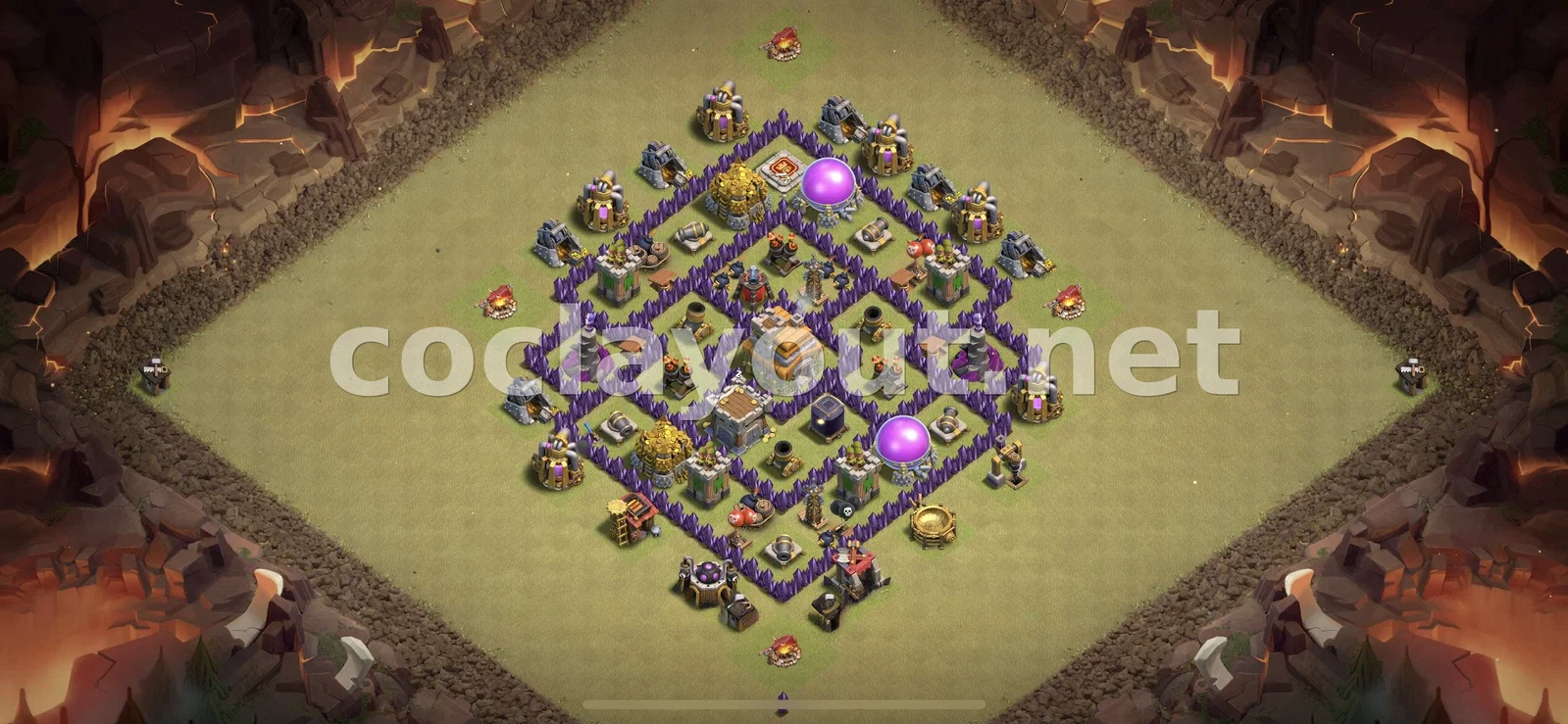 Optimisez vos Victoires avec Base de Guerre TH7 – aperçu du plan TH7