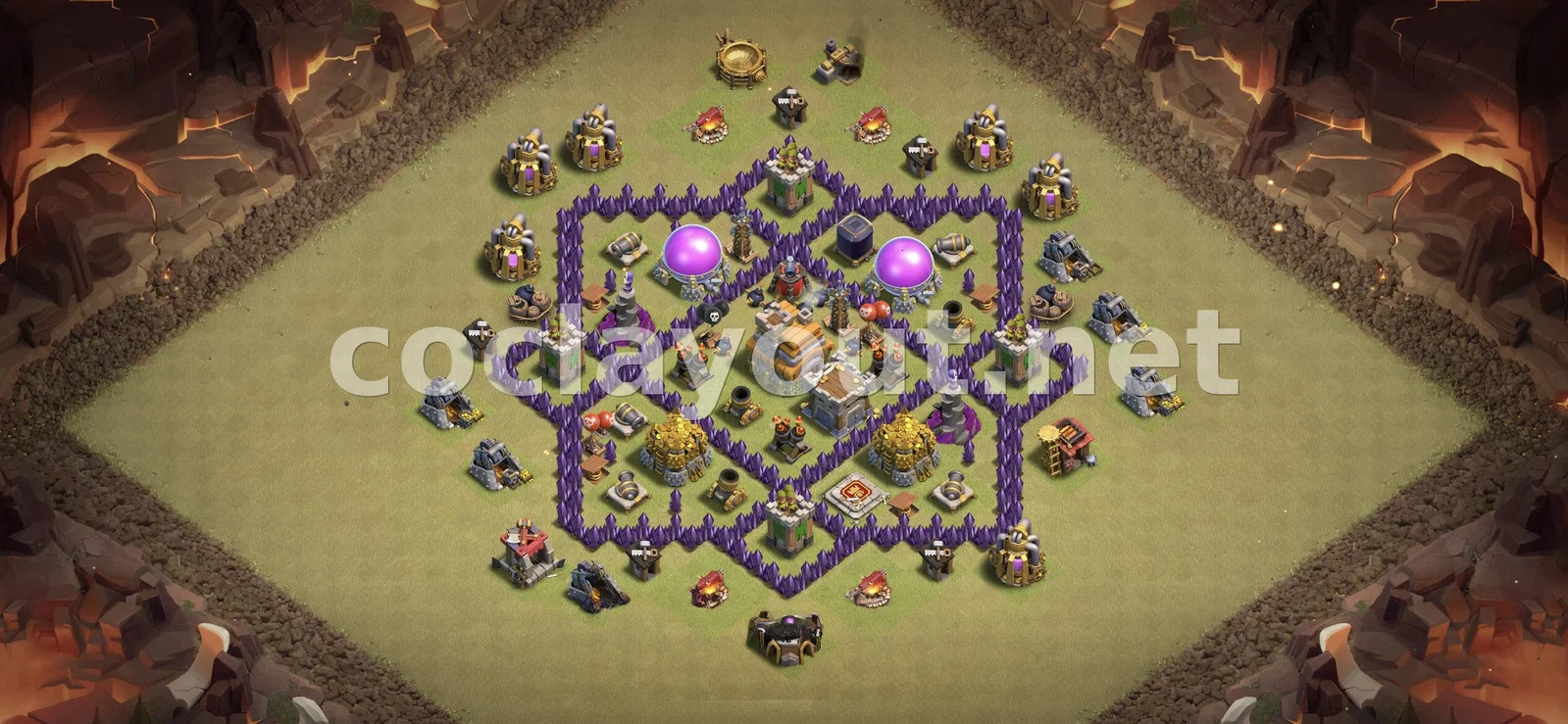 Base de Guerre TH7 #127 – aperçu du plan TH7