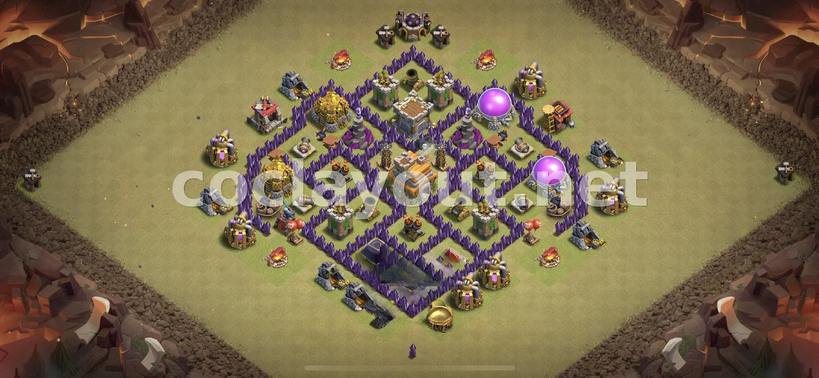 Meilleure base de guerre TH7 pour vos victoires – aperçu du plan TH7