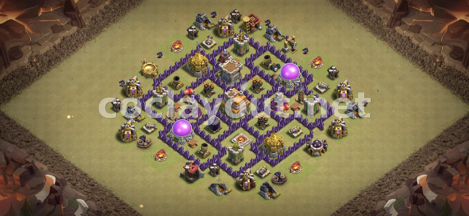 Base de Guerre Stratégique TH7 – aperçu du plan TH7