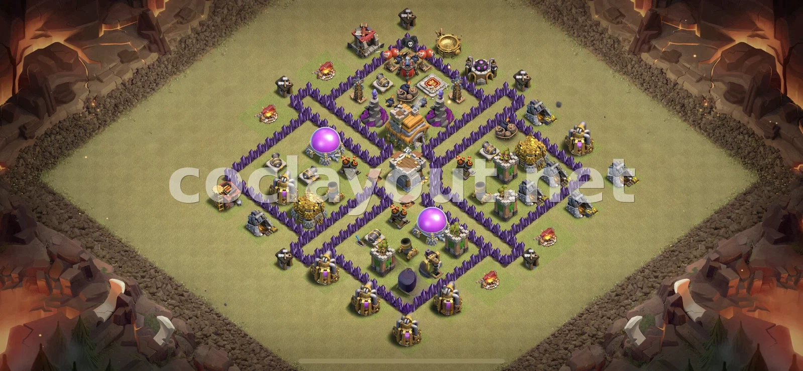 Base de Guerre TH7 #115 – aperçu du plan TH7