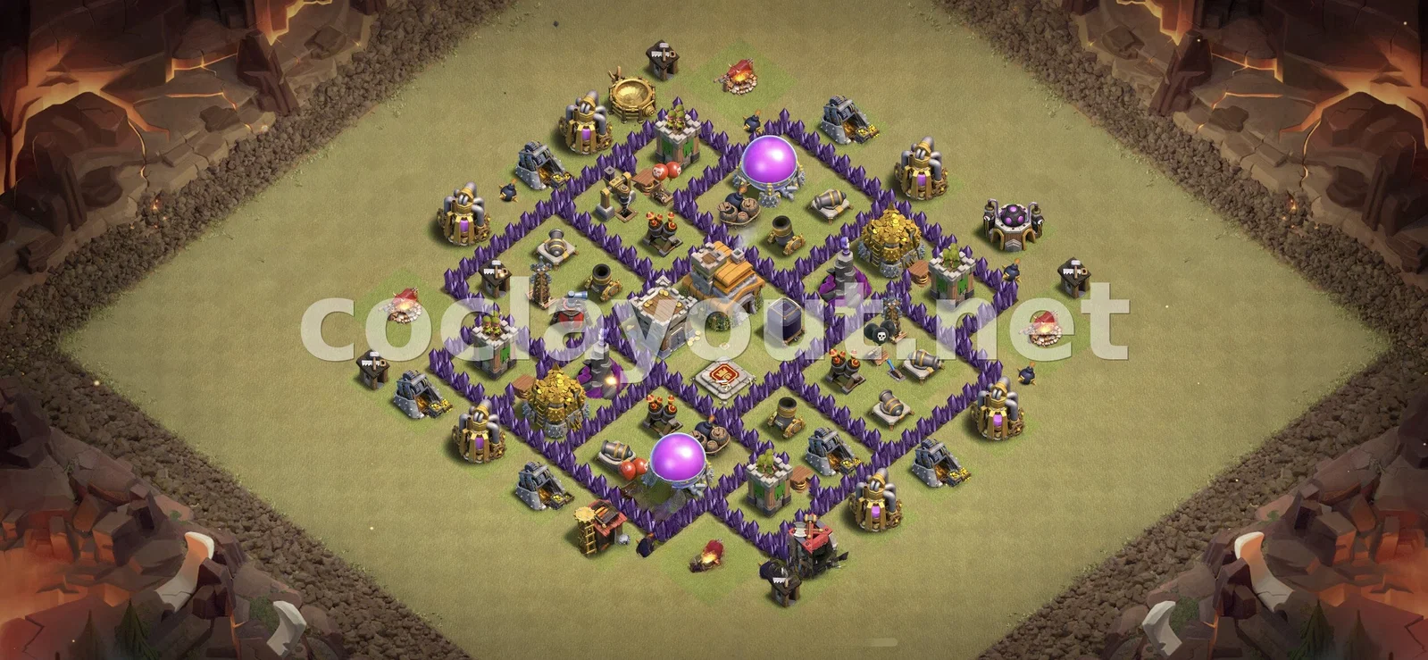 TH7 वॉर बेस प्रभावी – TH7 बेस डिज़ाइन प्रीव्यू