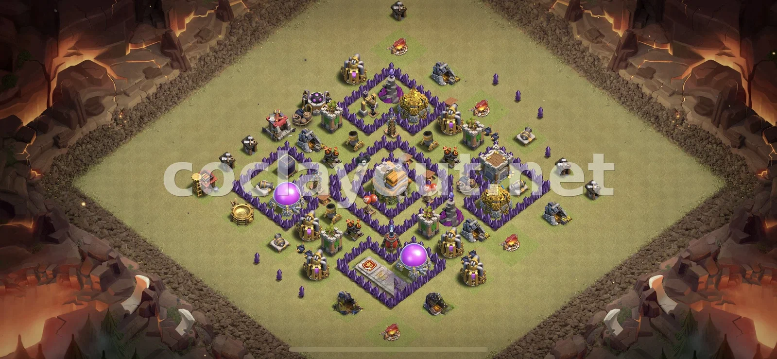 Base de Guerre TH7 #111 – aperçu du plan TH7
