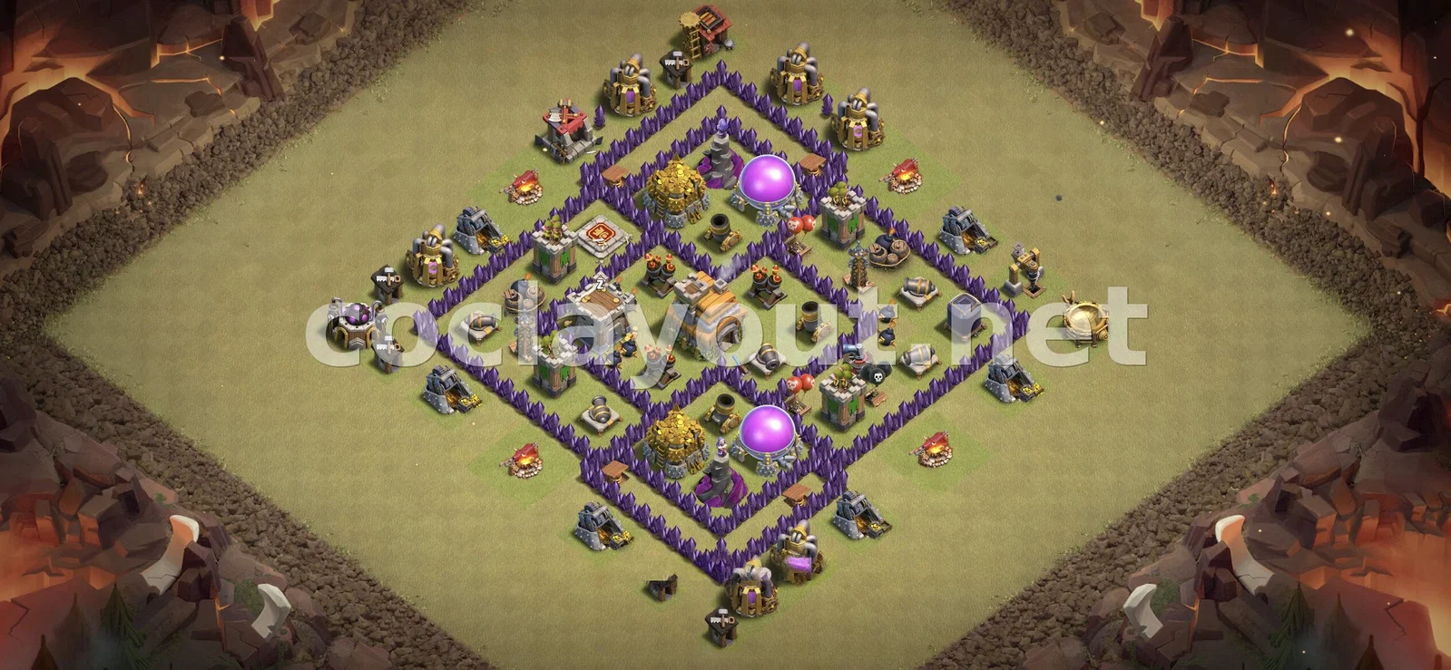 Base de Guerre TH7 Efficace – aperçu du plan TH7