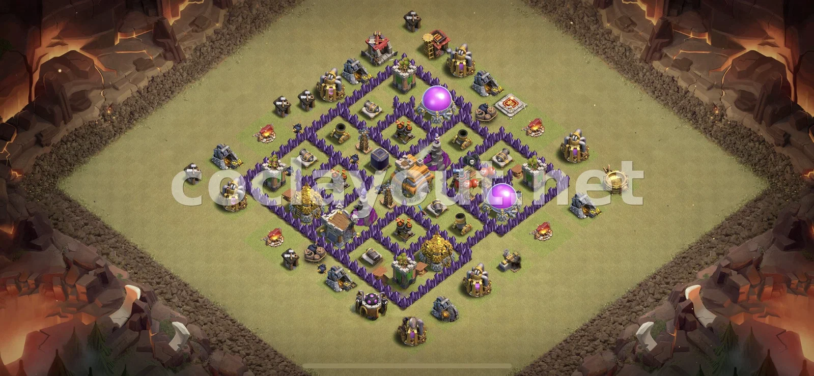 Optimisez votre Défense avec la Base de Guerre TH7 – aperçu du plan TH7