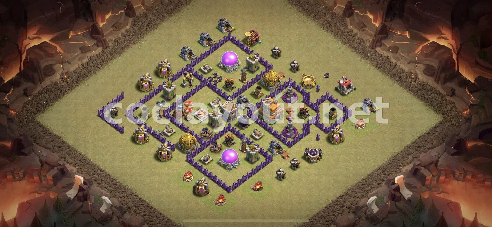 TH7 वॉर बेस जो क्लान युद्ध में मददगार है – TH7 बेस डिज़ाइन प्रीव्यू