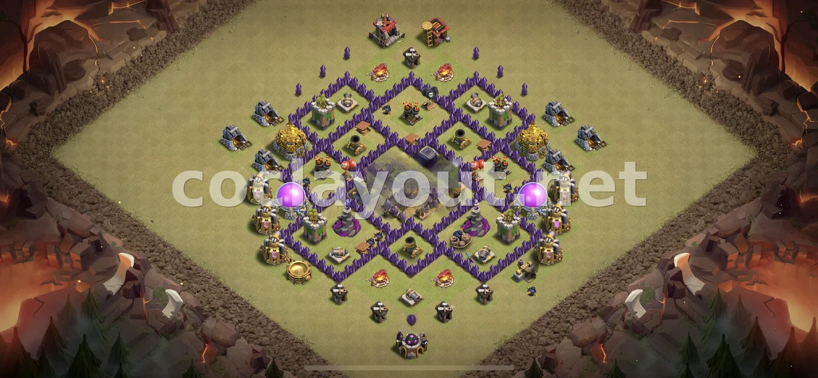 Base de Guerre Stratégique TH7 – aperçu du plan TH7