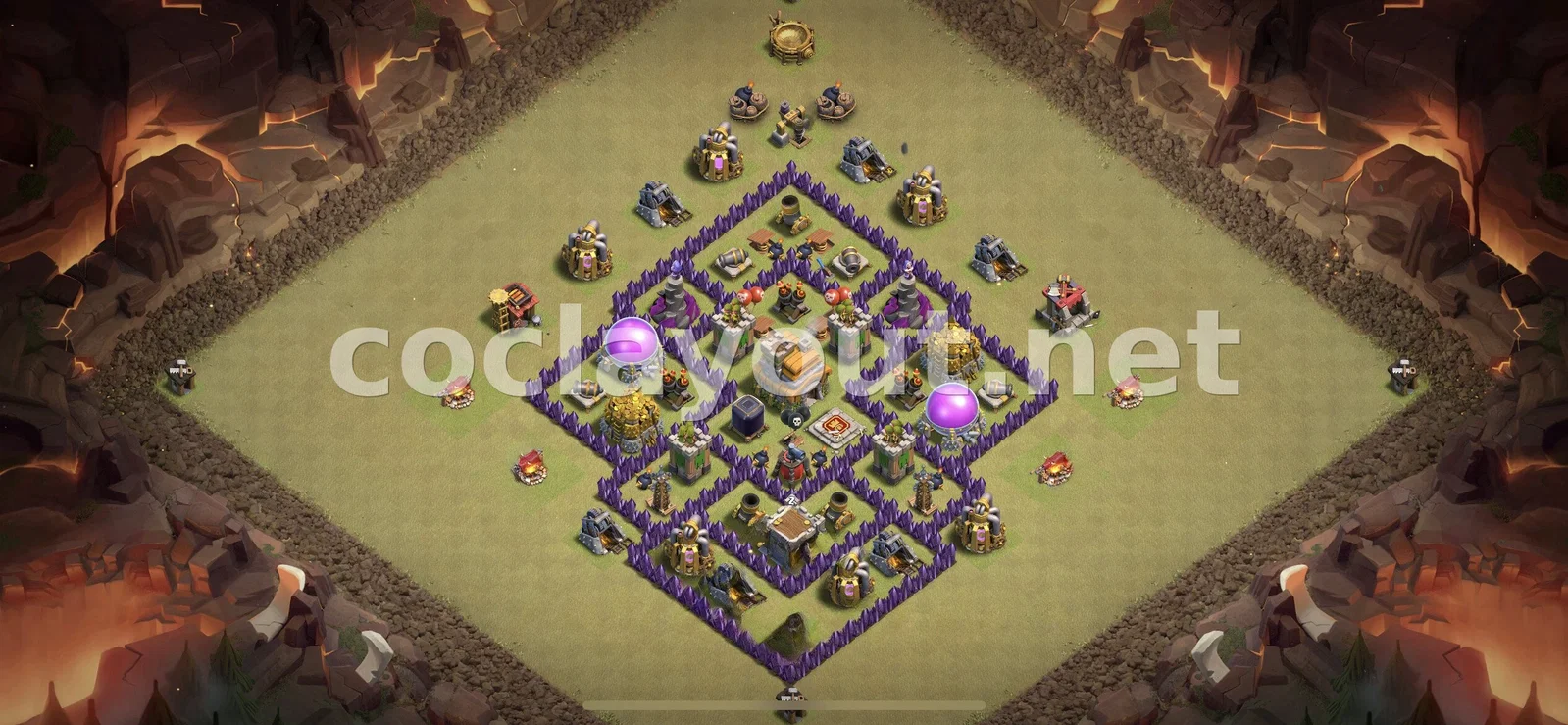 Gagnez avec la Base de Guerre TH7 – aperçu du plan TH7