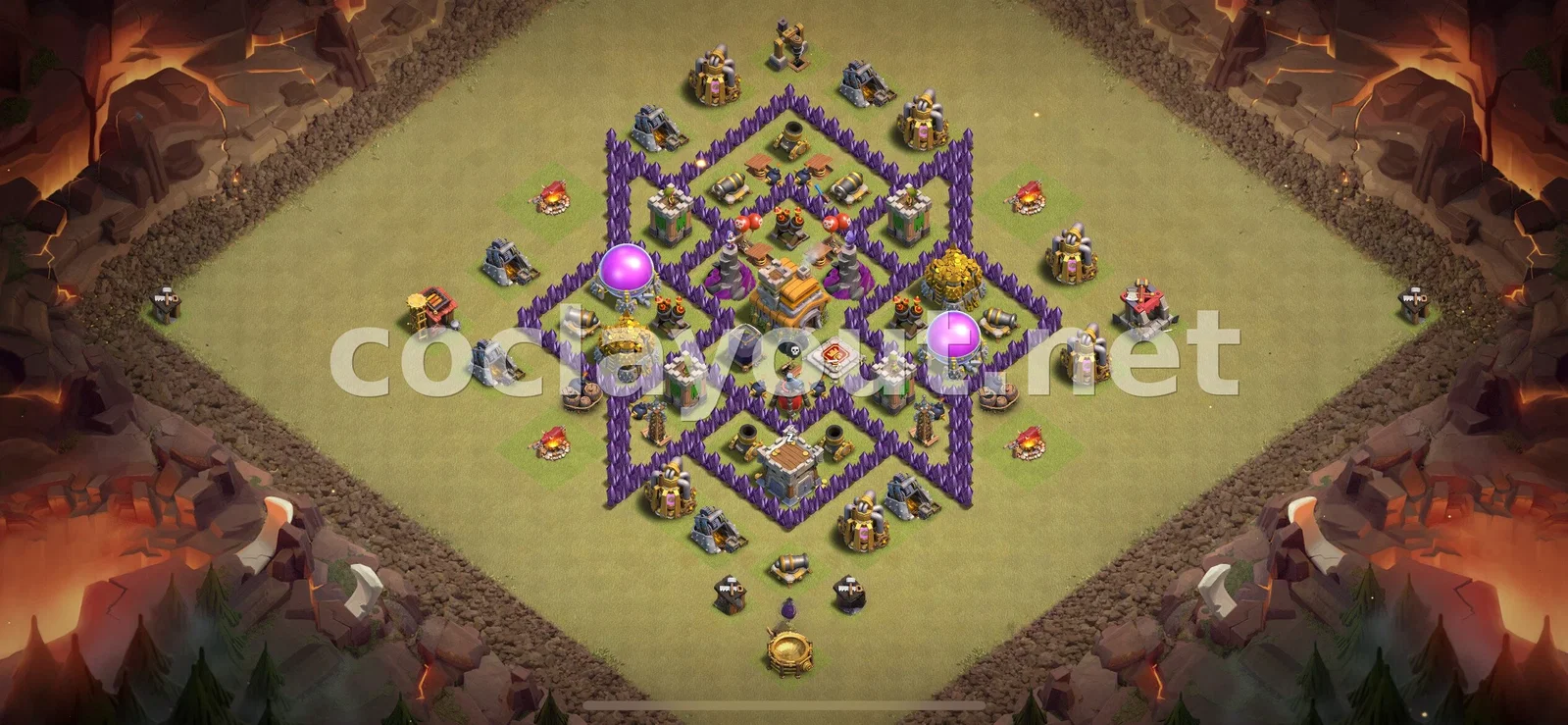 Proposition de Base de Guerre TH7 – aperçu du plan TH7