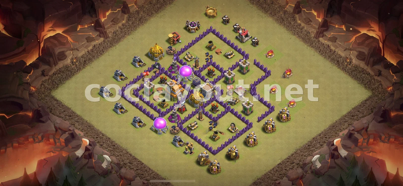 Base de Guerre TH7 #97 – aperçu du plan TH7