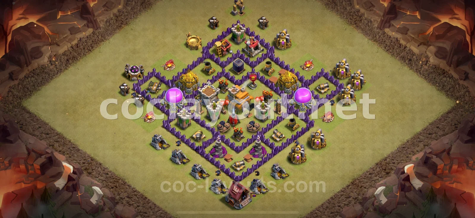Conception Efficace de Base de Guerre TH7 – aperçu du plan TH7