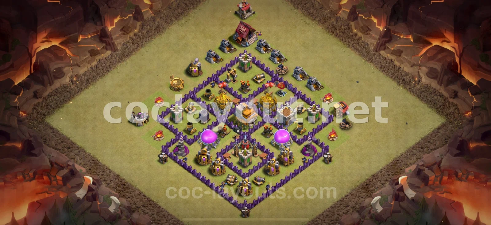 Base de Guerre TH7 #91 – aperçu du plan TH7