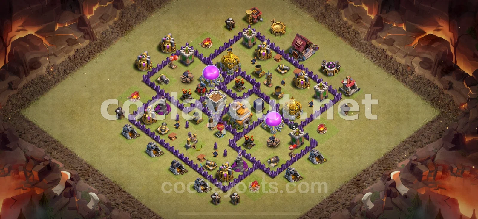 Base de Guerre TH7 #90 – aperçu du plan TH7