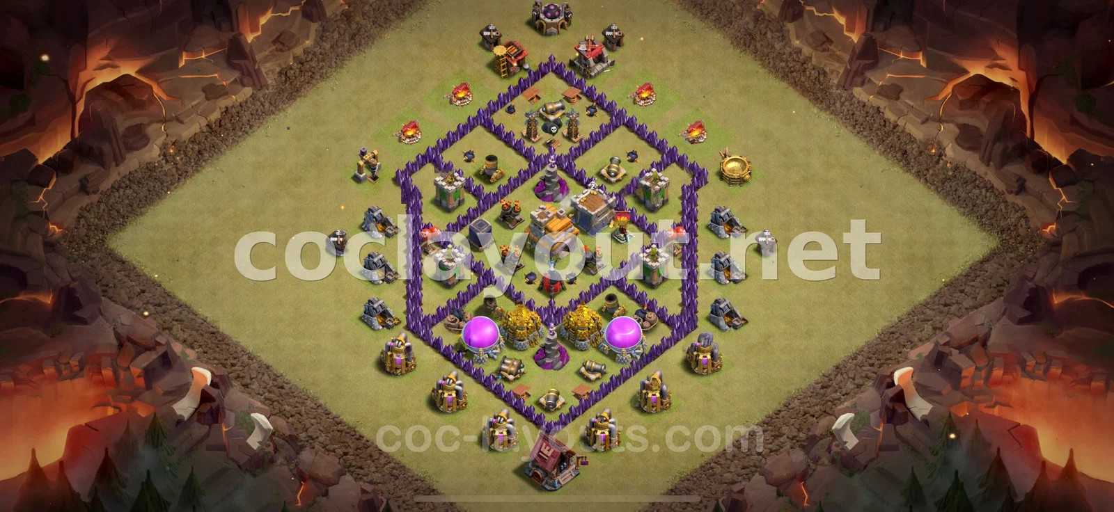 Base de Guerre TH7 #89 – aperçu du plan TH7