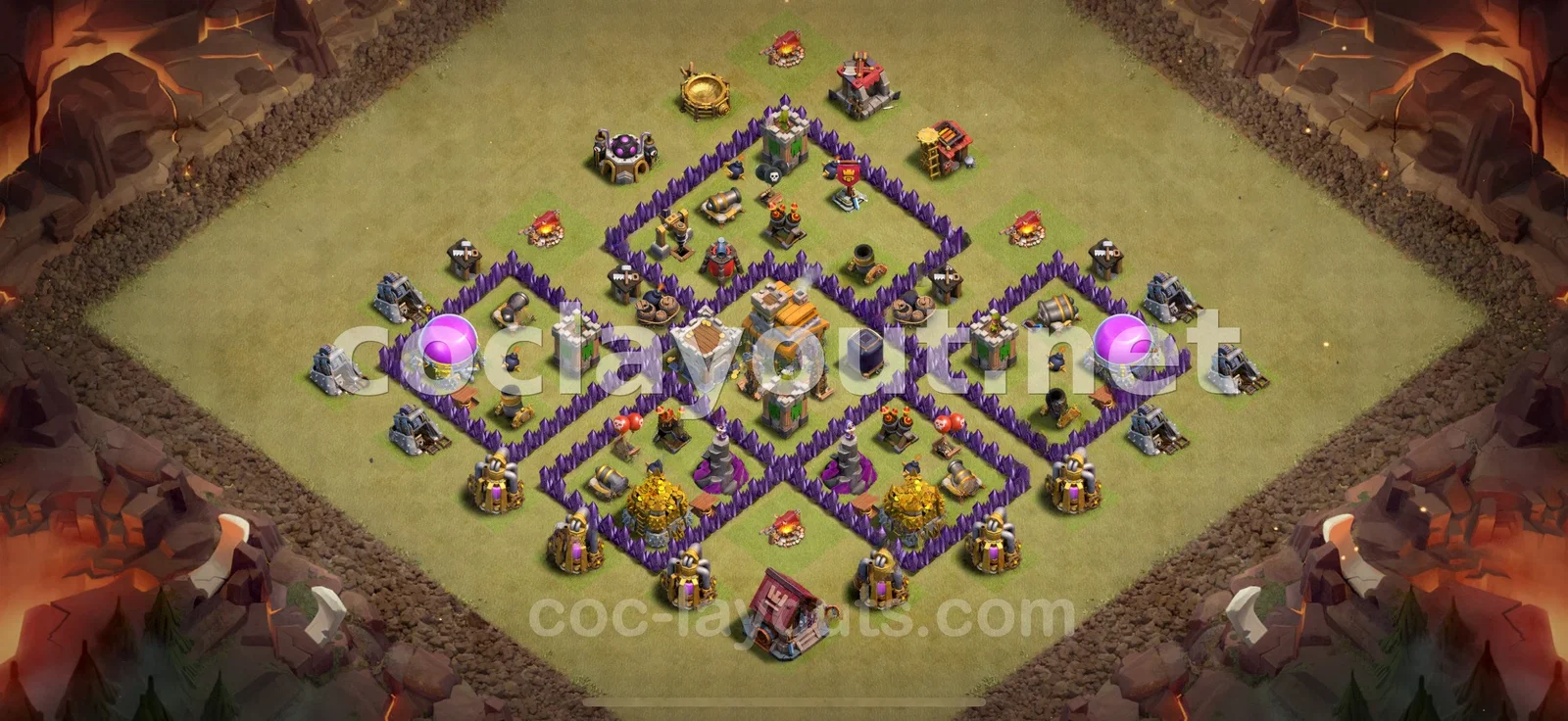 Base de Guerre TH7 #87 – aperçu du plan TH7