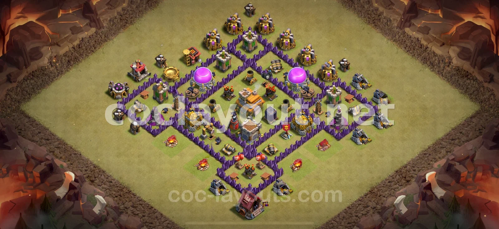 Base de Guerre TH7 #83 – aperçu du plan TH7
