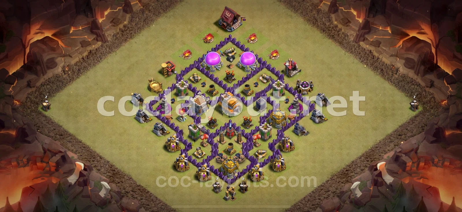 Base de Guerre TH7 #82 – aperçu du plan TH7