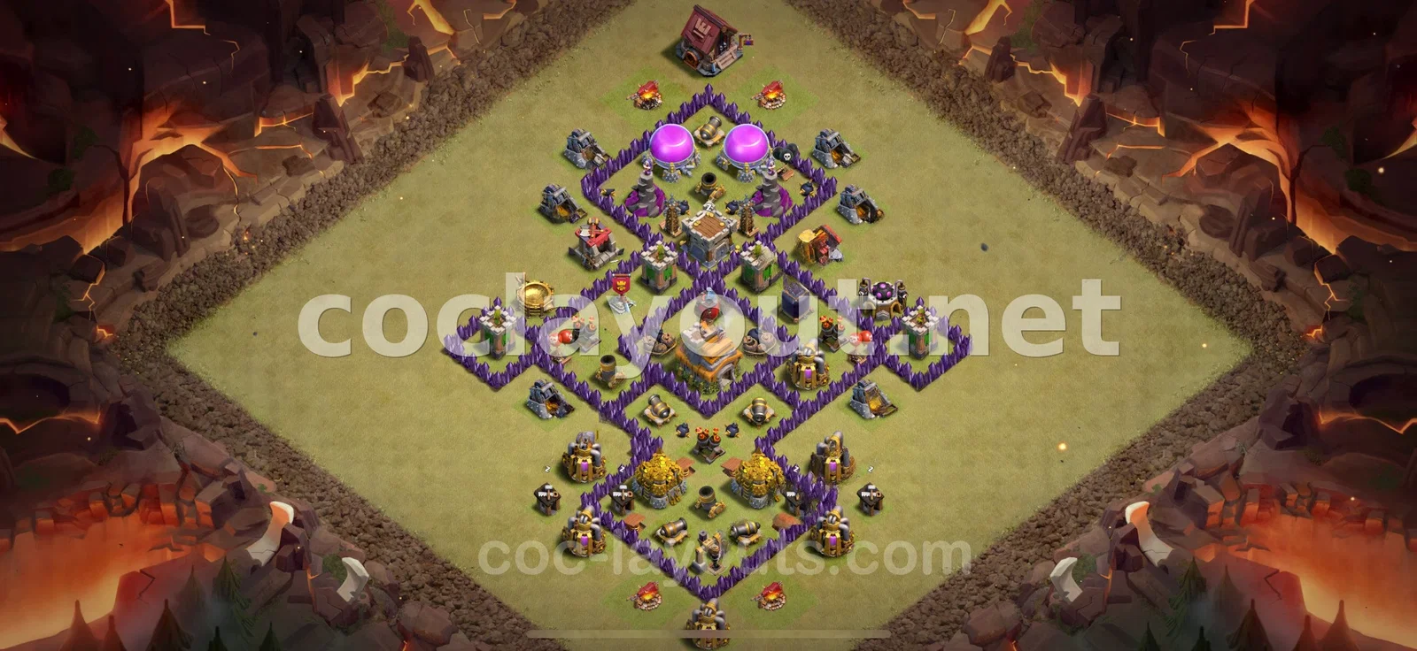 Base de Guerre TH7 #80 – aperçu du plan TH7