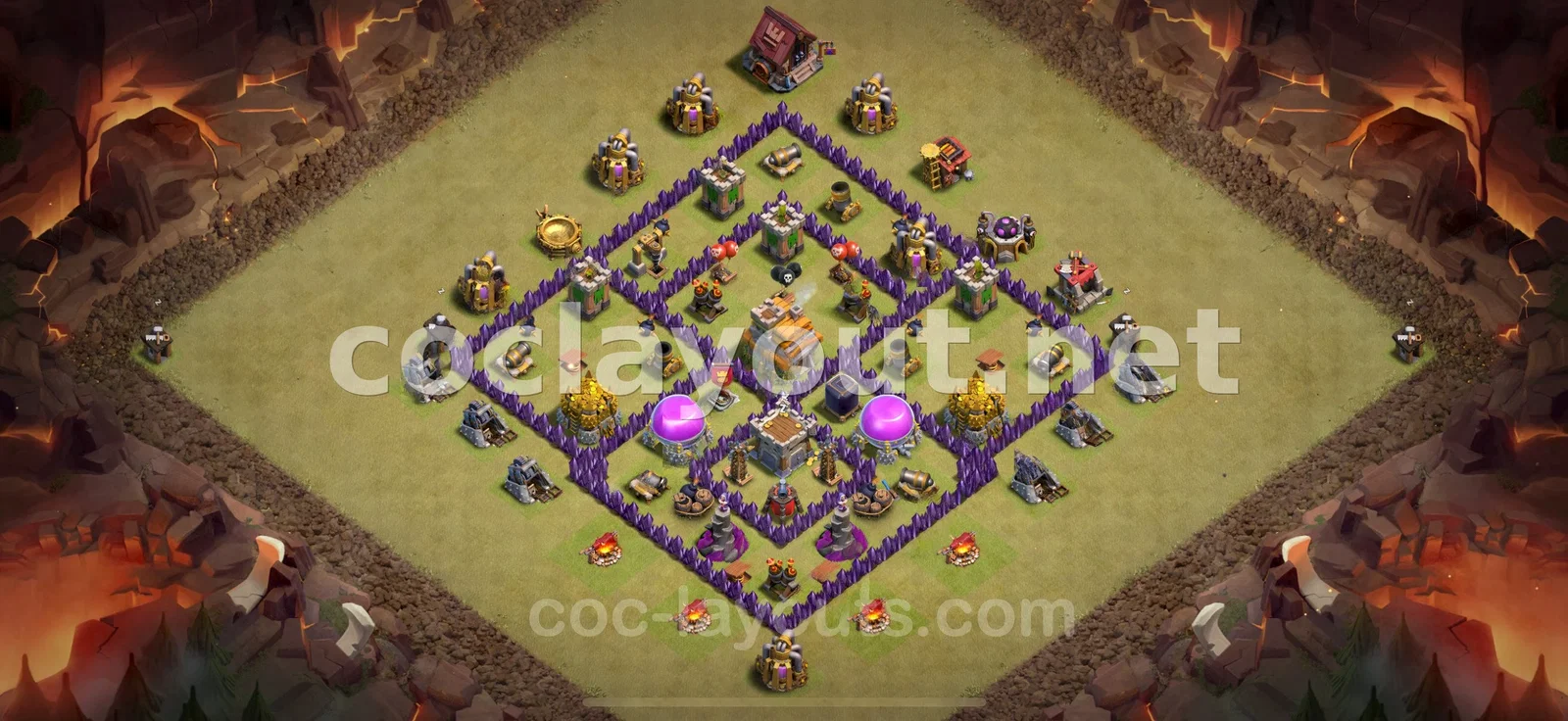 Base de Guerre TH7 - Stratégie de Défense – aperçu du plan TH7